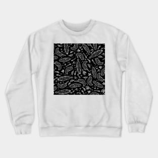 BW Feathers Pattern Inversed Crewneck Sweatshirt